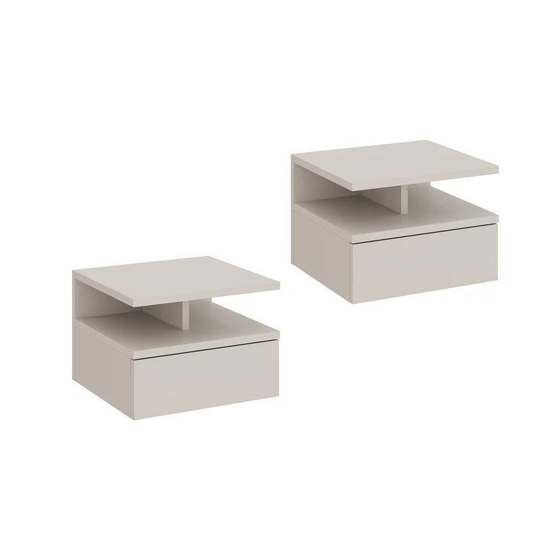 Bedside Table MONACO 2T, Set of 2