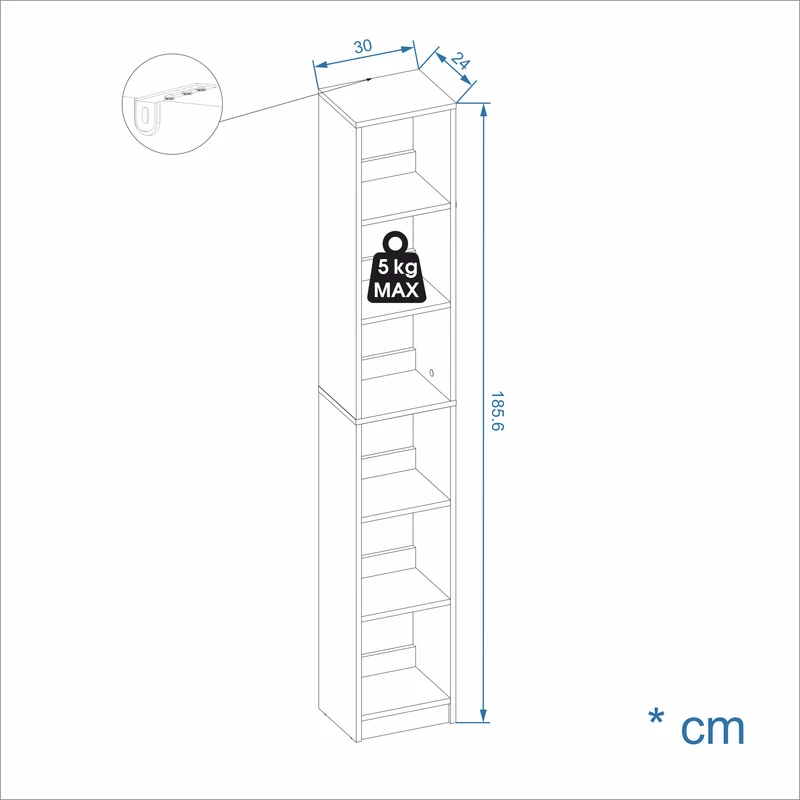 Bookcase LAKO 6