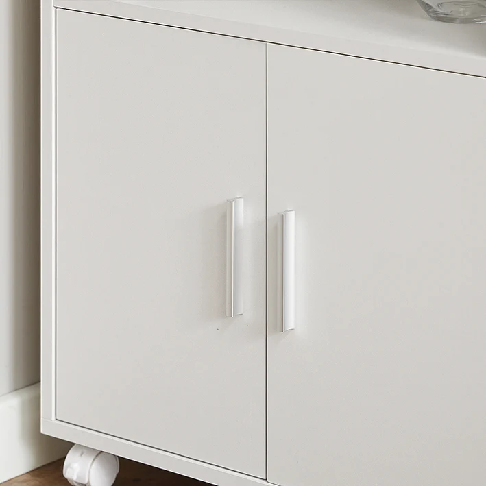 SoBuy | Getränkewagen | Küchenschrank | Mikrowellenschrank Weiß | FRG241-W