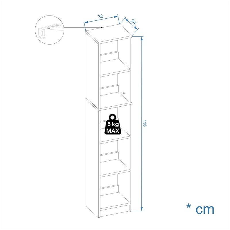 Bookcase LAKO 5