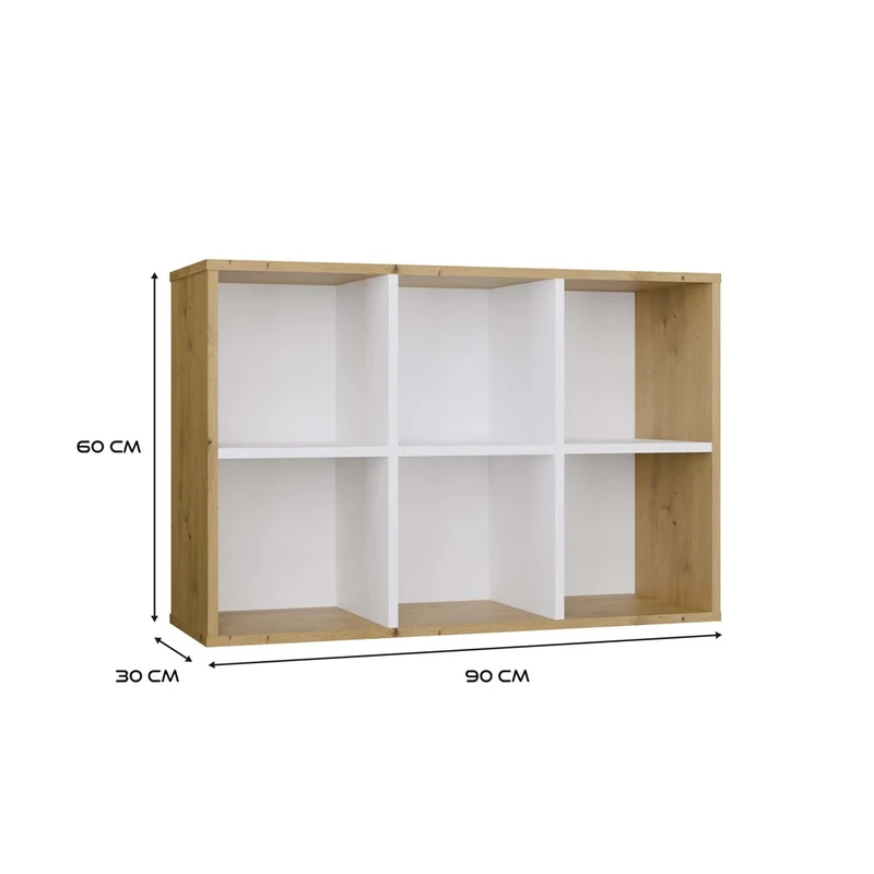 KAMMERREGAL SCHRANK MALAX MINI 2X3 EICHE ARTISAN MATT