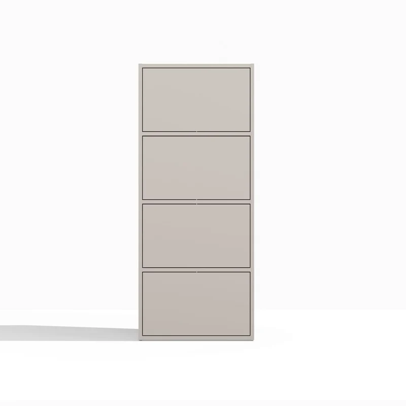 KOMMODE ALMA 4 TÜREN 4 REGALE KASCHMIR BEIGE