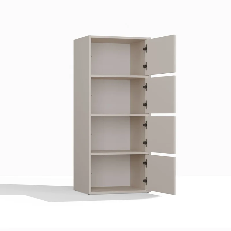 KOMMODE ALMA 4 TÜREN 4 REGALE KASCHMIR BEIGE