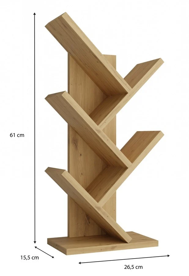 STEHREGAL FUNNY MINI ARTISAN SCHRANK 4 REGALBÖDEN FÜR BÜCHER 61X15,5X26,5 CM