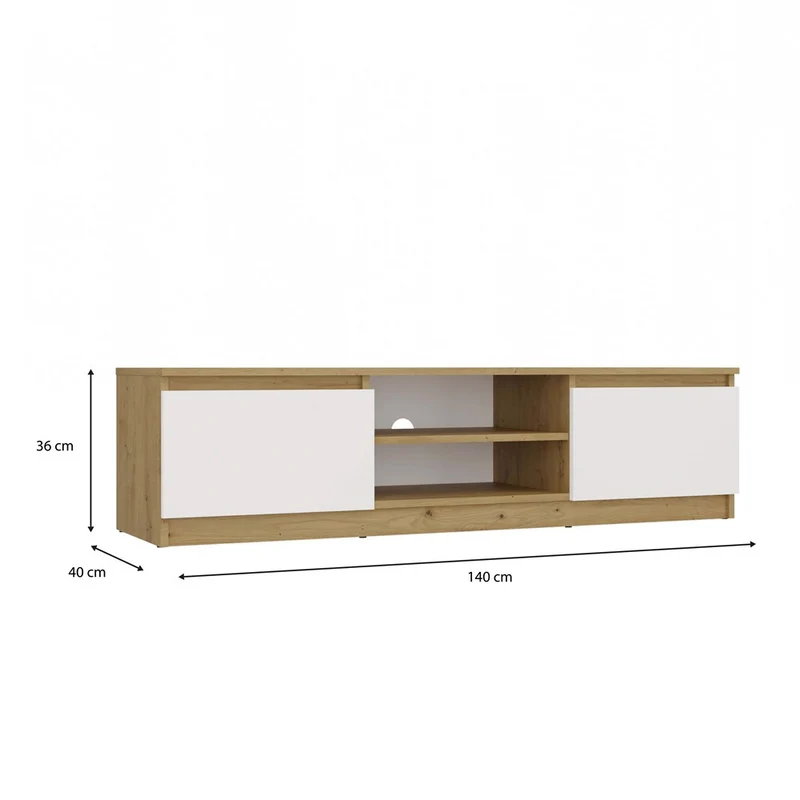 TV-SCHRANK 140 MALWA ARTISAN WEISS TV-TISCH 140 CM