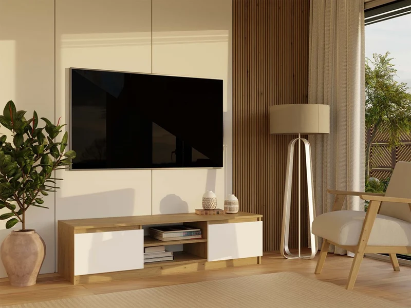 TV-SCHRANK 140 MALWA ARTISAN WEISS TV-TISCH 140 CM