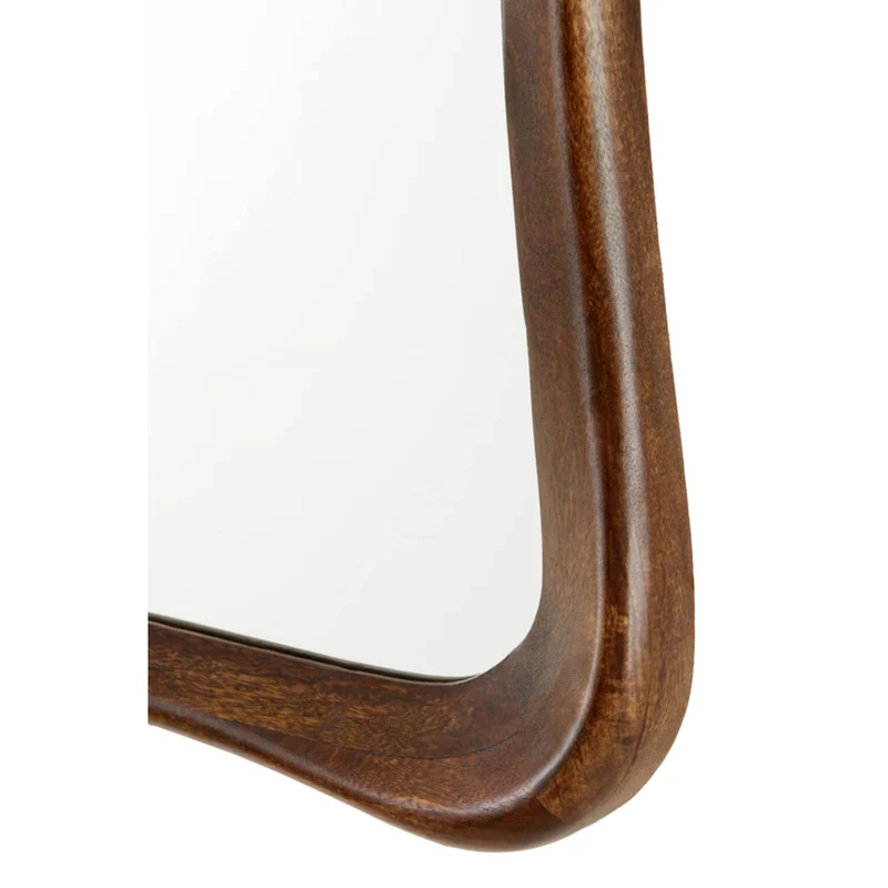 Wandspiegel Holz braun, Wandspiegel braun Holz, Spiegel braun Holz, Höhe 160 cm
