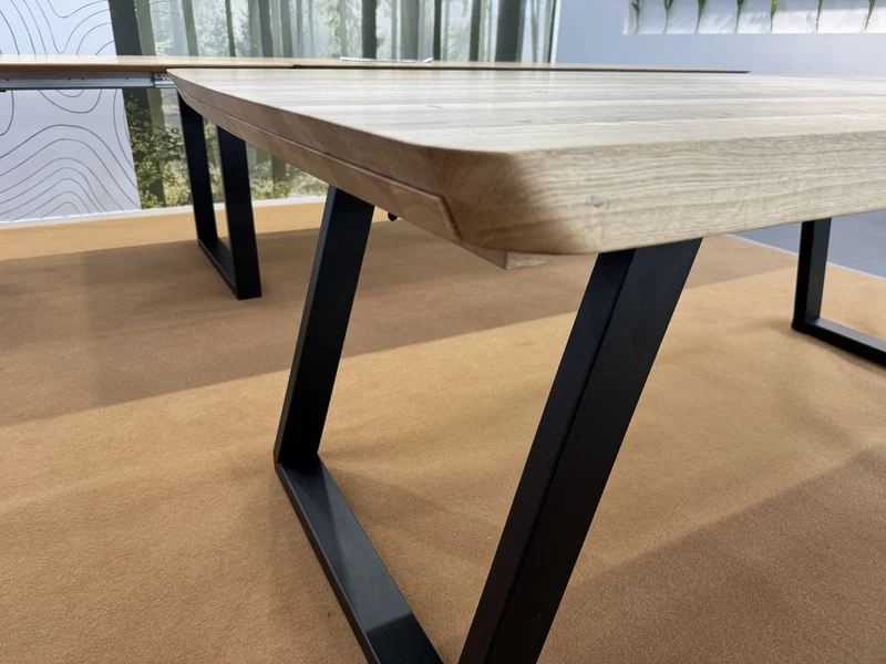 Esstisch ausziehbar Eiche massiv, Tisch ausziehbar Eiche,, ausziehbarer Tisch Eiche, Länge 140-190 cm
