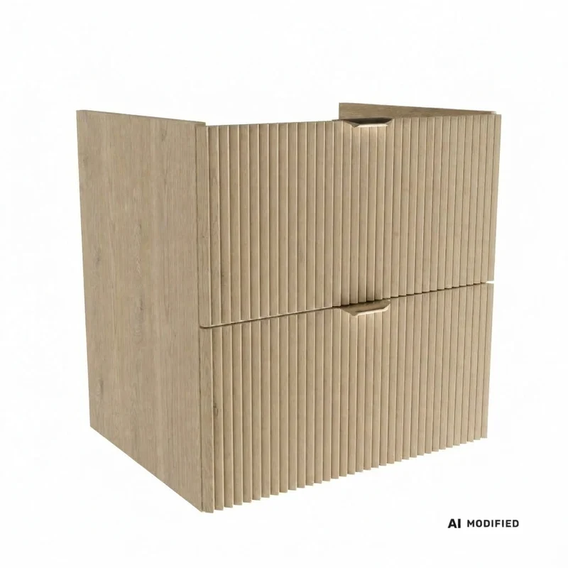 Waschtischunterschrank 60 cm, ohne Oberteil Willy - Eiche Cremona