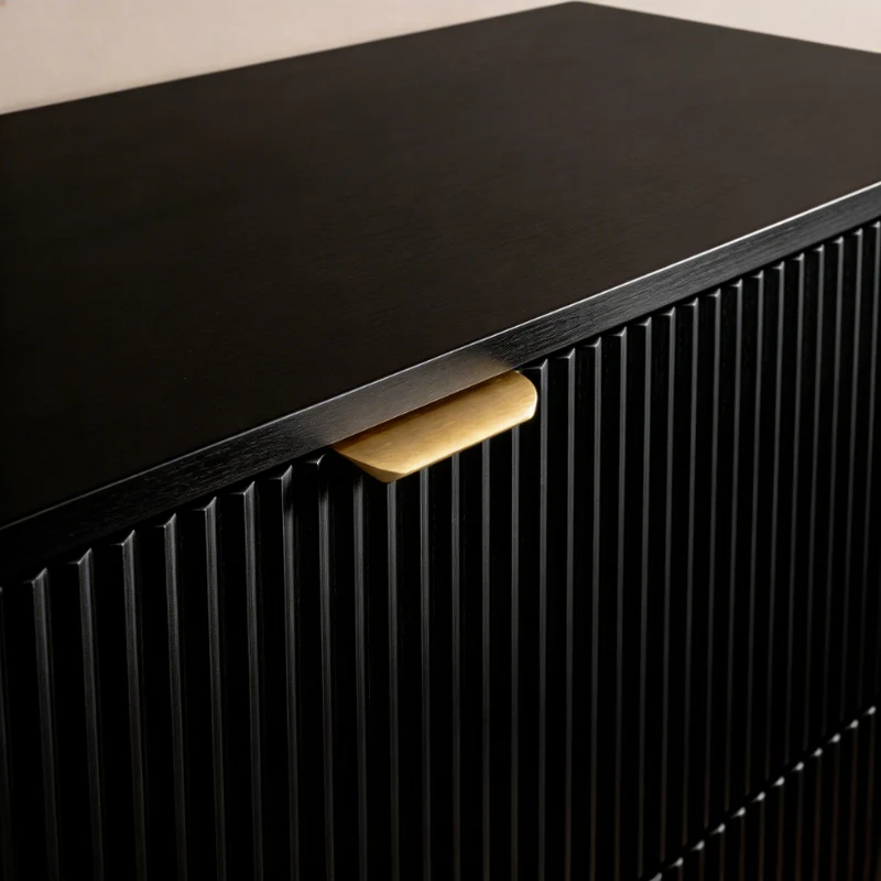 Badmöbel-Set: 80 cm Schrank mit Aufsatzwaschbecken Willy - Schwarz