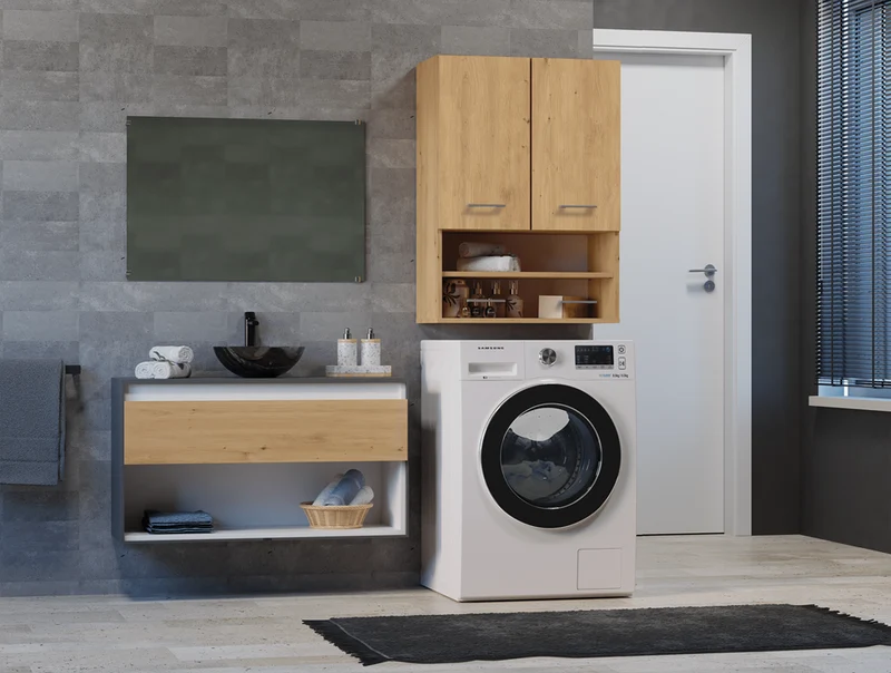 WASCHMASCHINENSCHRANK POLA MINI-TÜREN KURZE