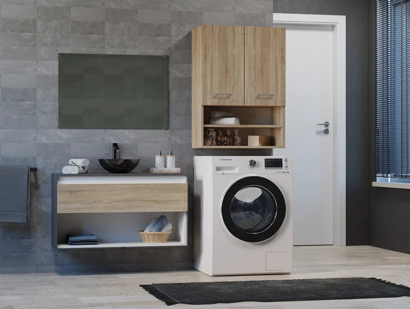 WASCHMASCHINENSCHRANK POLA MINI-TÜREN KURZE