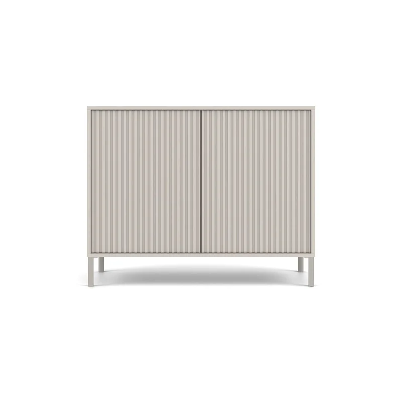 CDF Kommode Kamaro 2D SLIM | Farbe: Kaschmir (Beige) | Ideal für Wohnzimmer, Schlafzimmer, Kinderzimmer und Büro | Einfache Montage