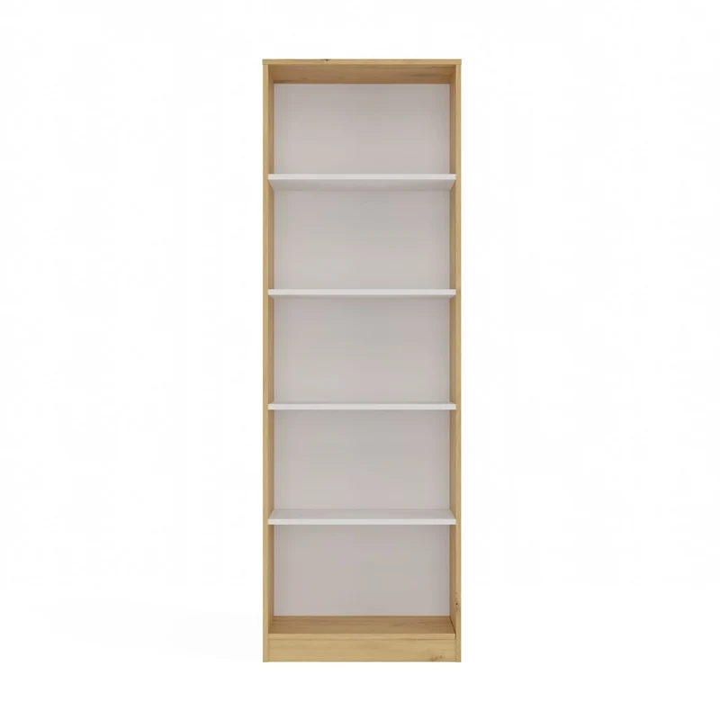 CDF Bücherregal R60 | Farbe: Eiche Artisan/Weiß | Regal für Bücher und Spielzeug | Ideal für Kinderzimmer, Teenager, Jugendzimmer