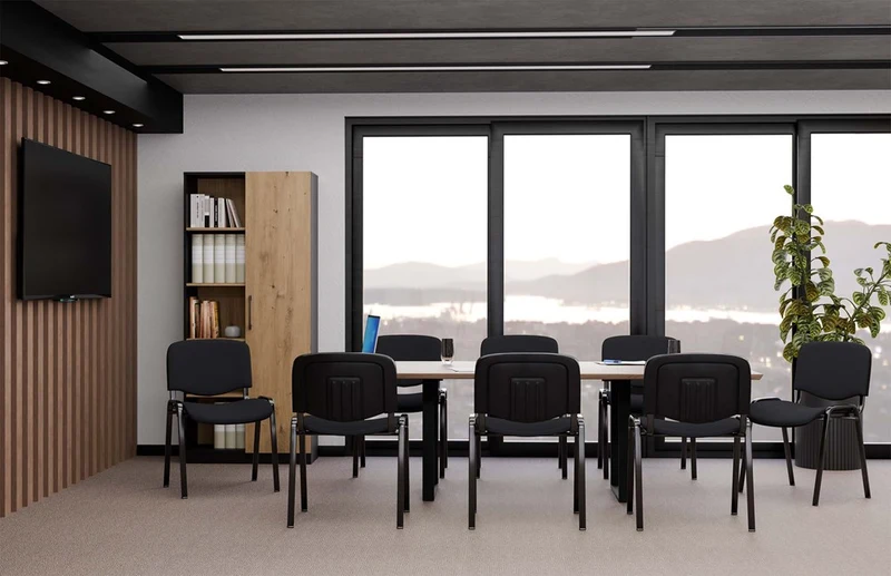 Office Stuhl ISO | Farbe: Weiß | Für Wohnzimmer, Büro, Arbeitszimmer | Modern | Ergonomischer Stuhl für Komfort und Stil