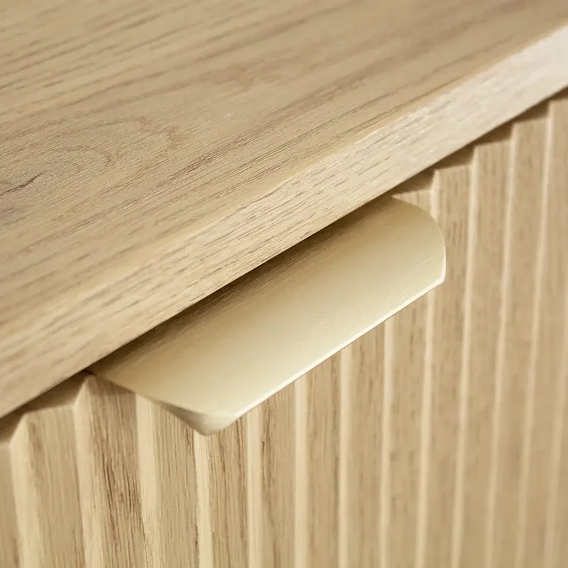 Badmöbel-Set: 140 cm Schrank mit Regal und 2 Waschbecken Willy - Eiche Cremona