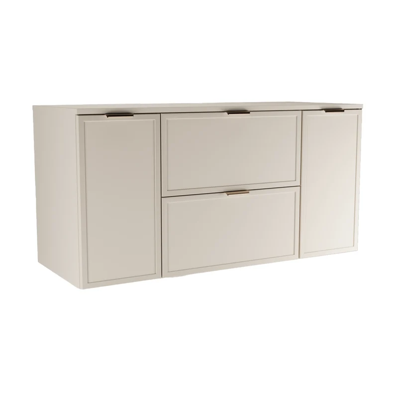 Waschtischunterschrank 120 cm mit 2 Türen und 2 Schubladen Roma - Kaschmir