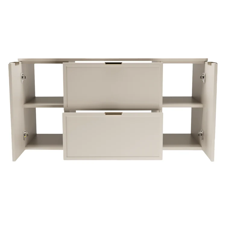 Waschtischunterschrank 120 cm mit 2 Türen und 2 Schubladen Roma - Kaschmir
