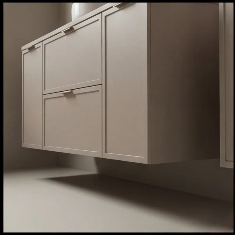 Waschtischunterschrank 120 cm mit 2 Türen und 2 Schubladen Roma - Kaschmir