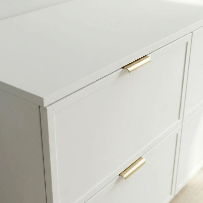 Waschtischunterschrank 100 cm mit Wäschekorb Roma - Weiß