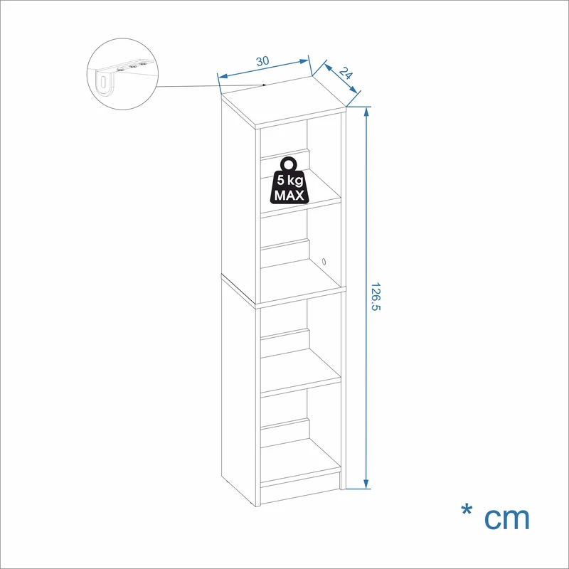Bookcase LAKO 4