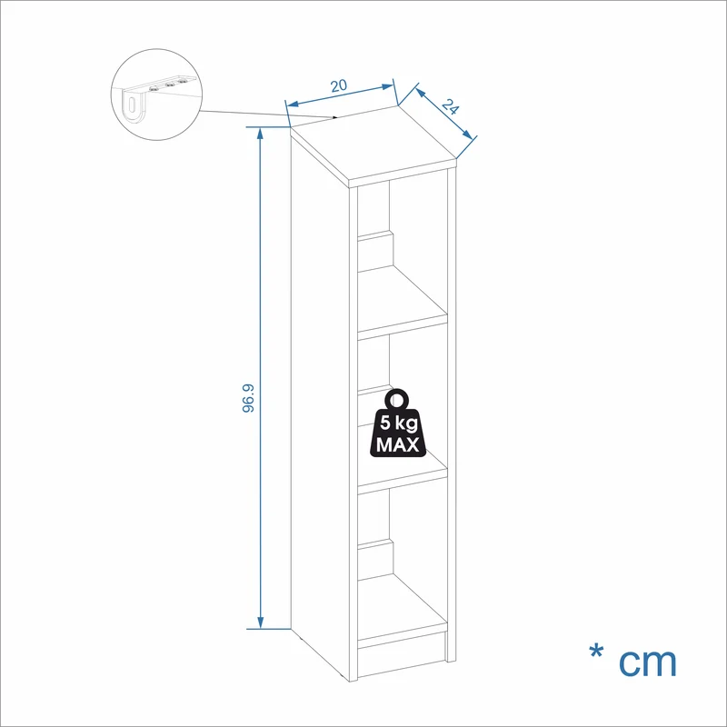 Bookcase LAKO 3