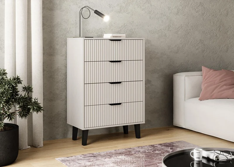 Kommode Scandi 4S SLIM Kaschmir