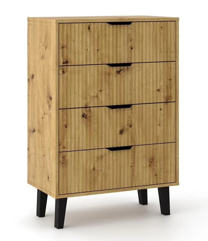 Kommode Scandi 4S SLIM EICHE ARTISAN