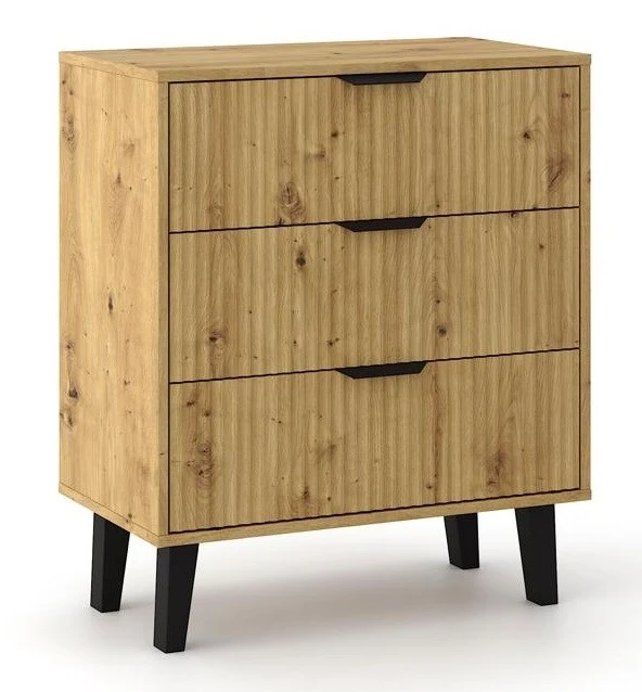 Kommode Scandi 3S SLIM EICHE ARTISAN