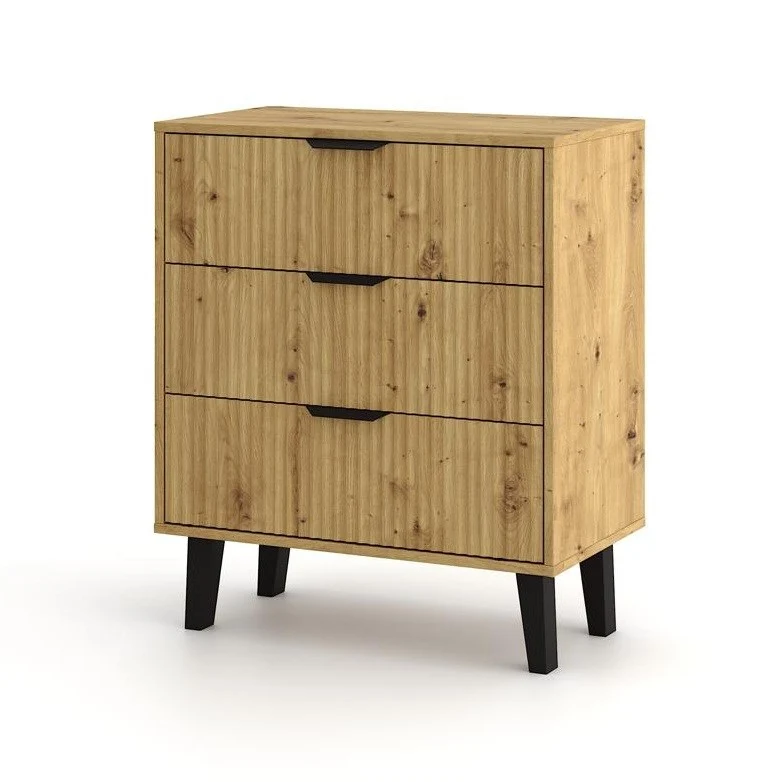 Kommode Scandi 3S SLIM EICHE ARTISAN