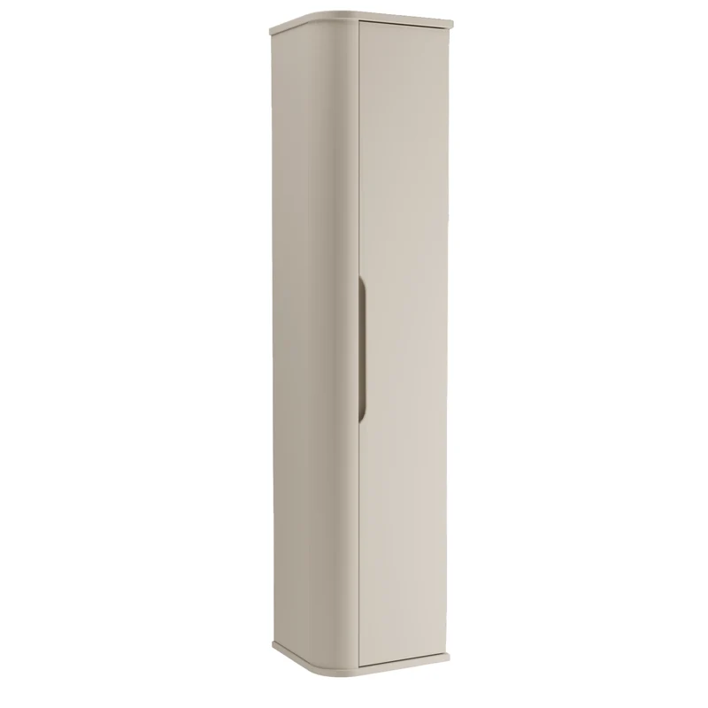 Bad Hochschrank 160 cm abgerundet Luma - Kaschmir