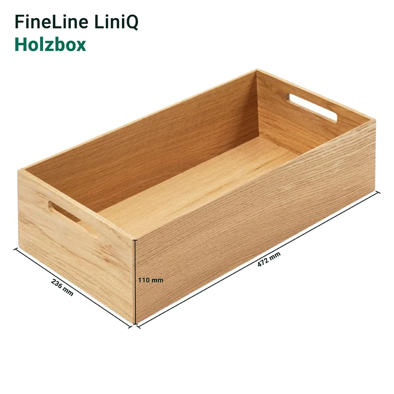 FineLine Holzbox mit Grifflöchern