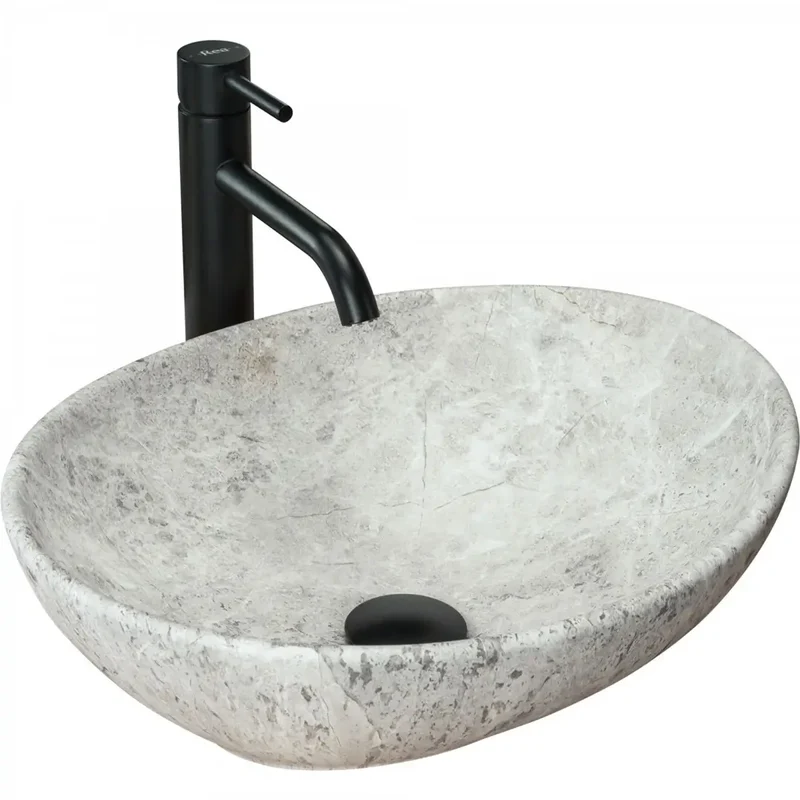 Waschtisch 40 cm Sofia - Heller Stein Matt
