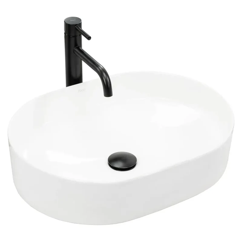 Aufsatzwaschbecken 60 cm Nadia - Weiße Keramik