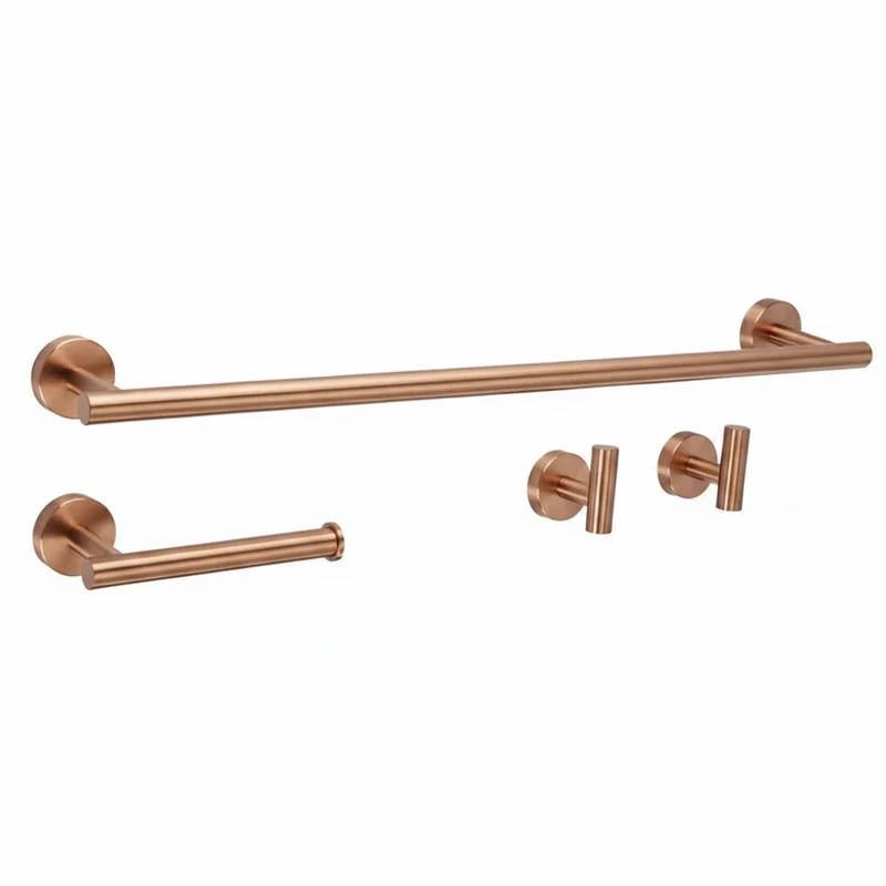 Badezimmer-Haken-Set Ari - gebürstetes Kupfer