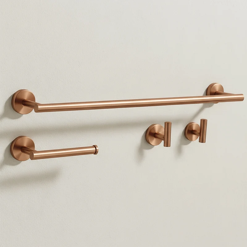 Badezimmer-Haken-Set Ari - gebürstetes Kupfer
