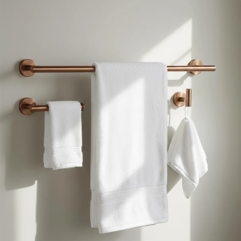 Badezimmer-Haken-Set Ari - gebürstetes Kupfer