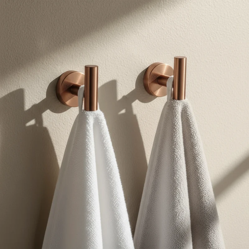Badezimmer-Haken-Set Ari - gebürstetes Kupfer