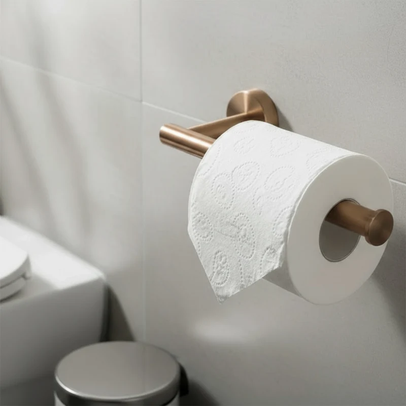 Badezimmer-Haken-Set Ari - gebürstetes Kupfer