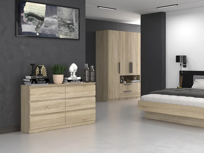 KOMMODE MALWA M6 140 - EICHE SONOMA