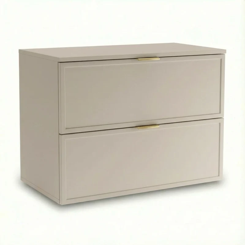 Waschtischunterschrank mit 2 Schubladen 80 cm Roma - Kaschmir