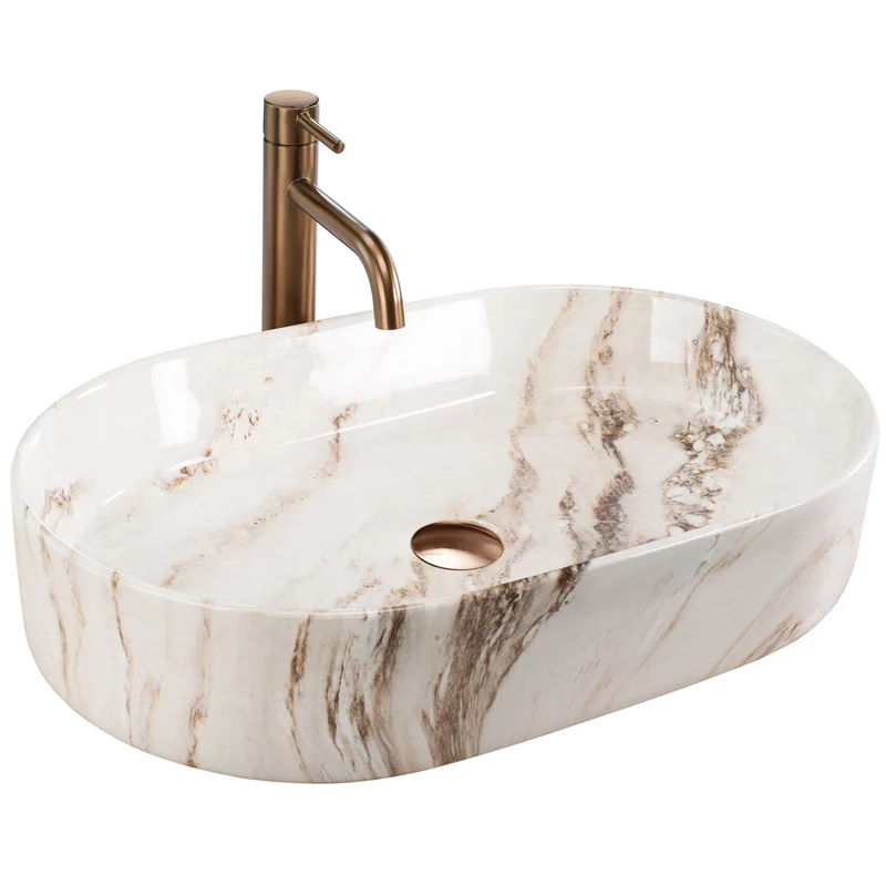 Aufsatzwaschbecken 60 cm Nadia - Marrone