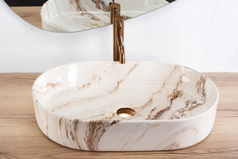Aufsatzwaschbecken 60 cm Nadia - Marrone
