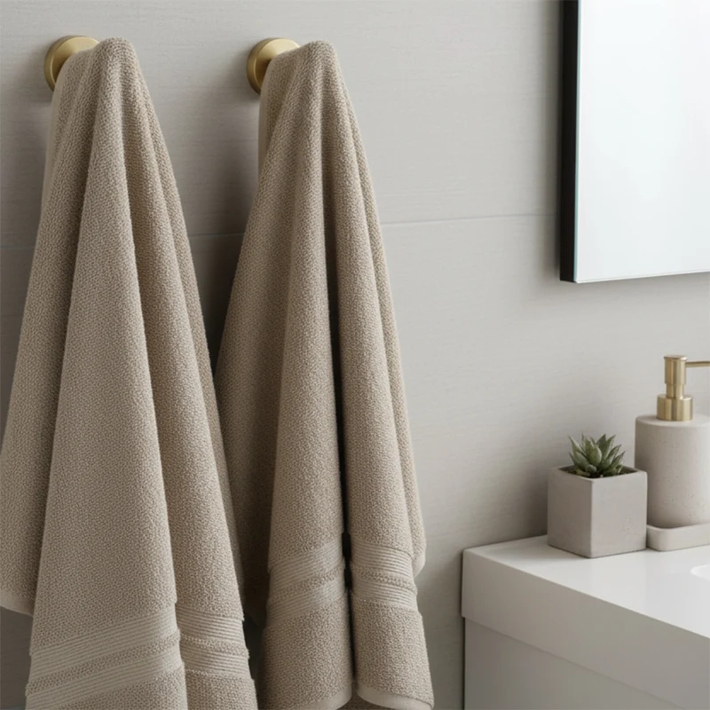 Badezimmer-Haken-Set Ari - gebürstetes Gold