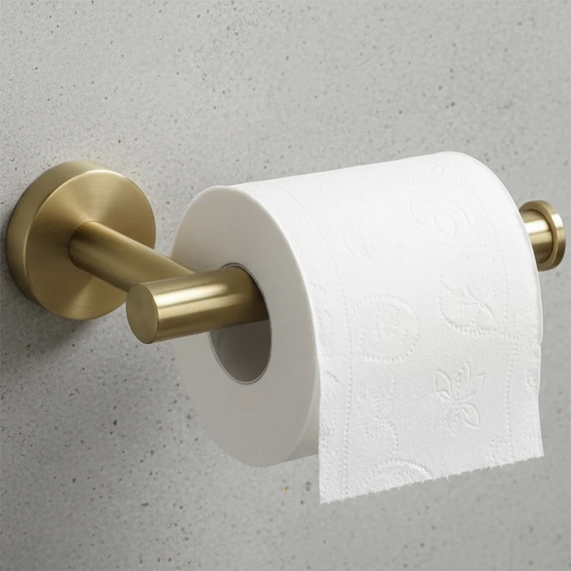 Badezimmer-Haken-Set Ari - gebürstetes Gold