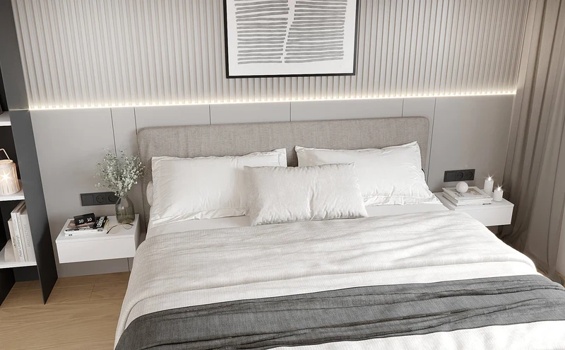 Bedside Table Monaco 2-Piece Set