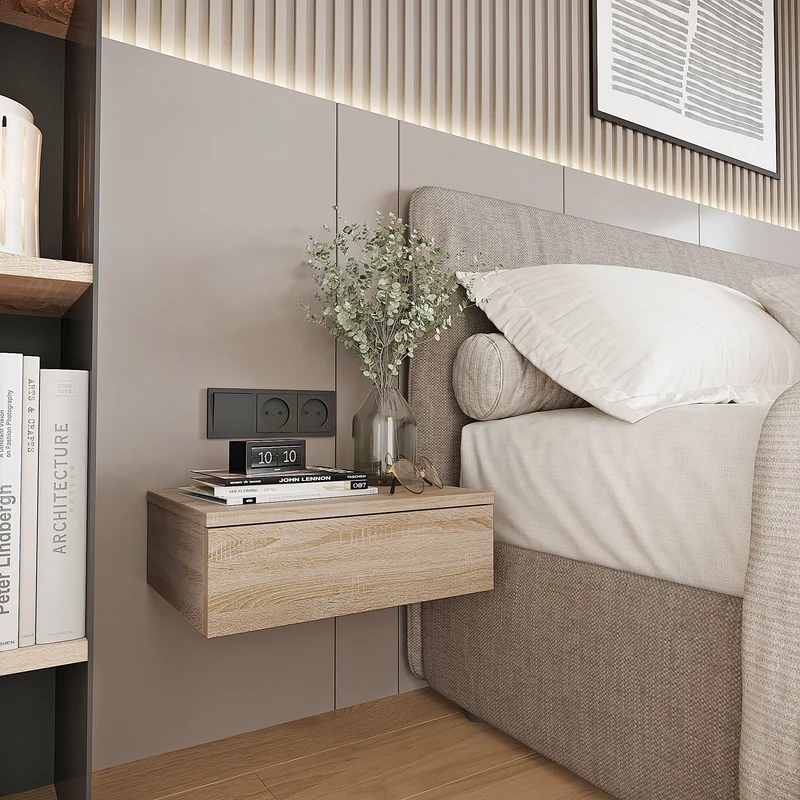 Bedside Table Monaco 2-Piece Set