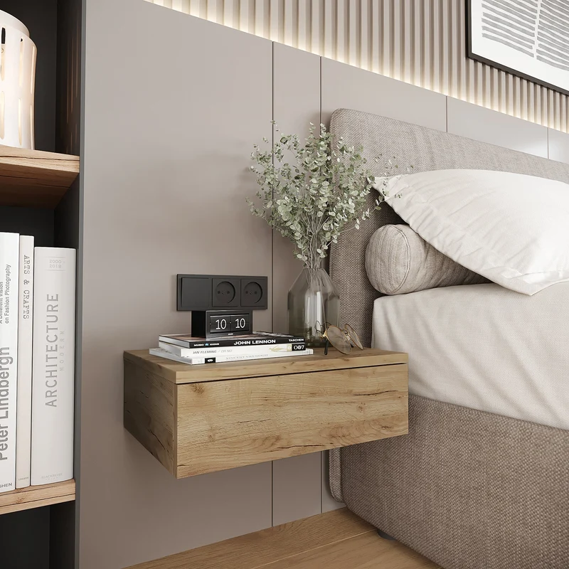 Bedside Table Monaco 2-Piece Set