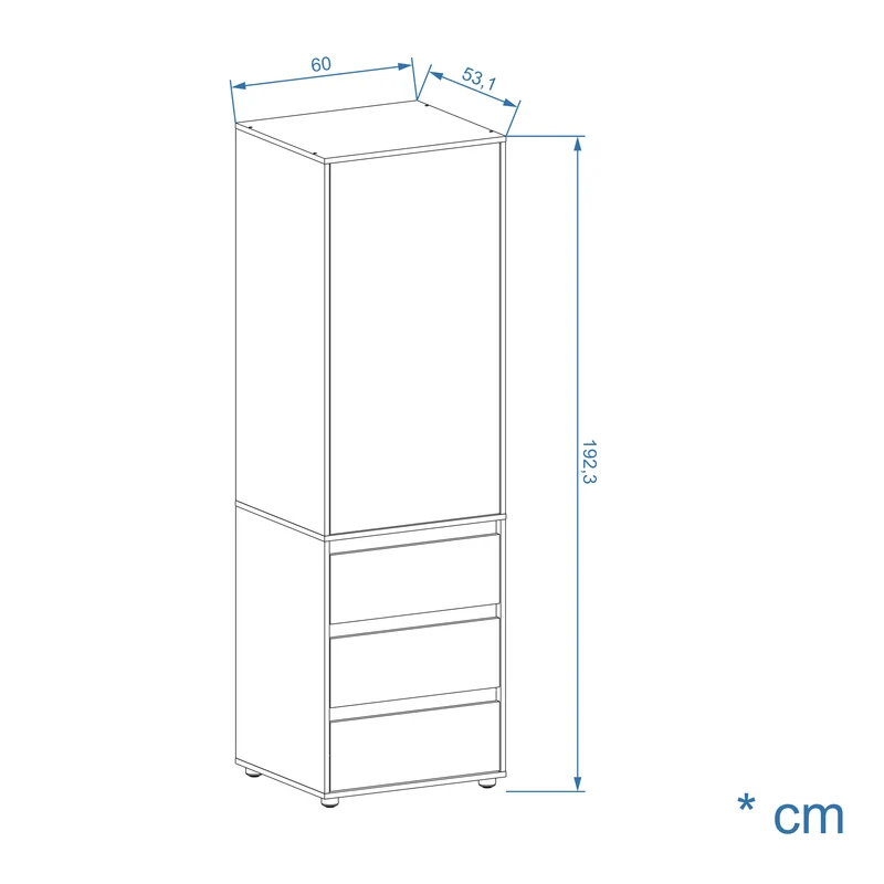 Wardrobe CUBE 60S