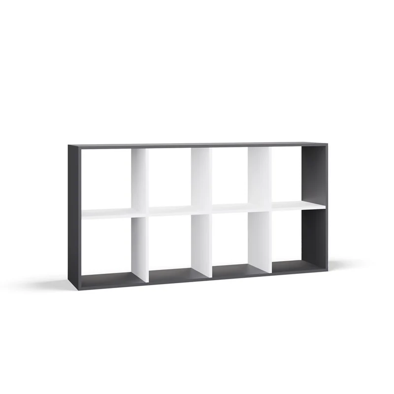 REGAL MALAX 2X4 | 6 FÄCHER EICHE ARTISAN/WEISS | 110x75x30 CM | KINDERZIMMER/BÜRO